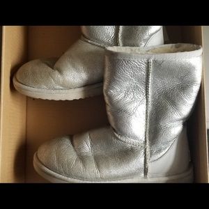 Silver UGG boots